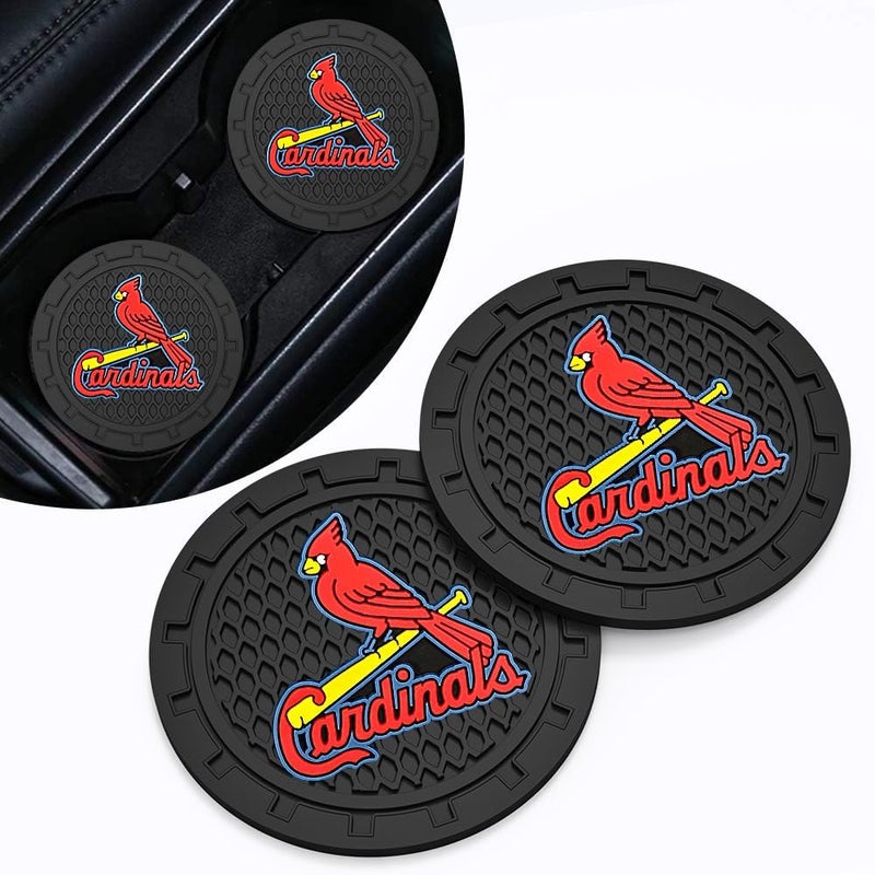 EMIJOY Car Cup Holder Coasters for Baseball Fans, Car Coasters for Car Cup Holder,Baseball Stuffs Vehicle Drink Holder Insert,Souvenir for Baseball Fans,Car Cup Mat,2.75''. - Image 1